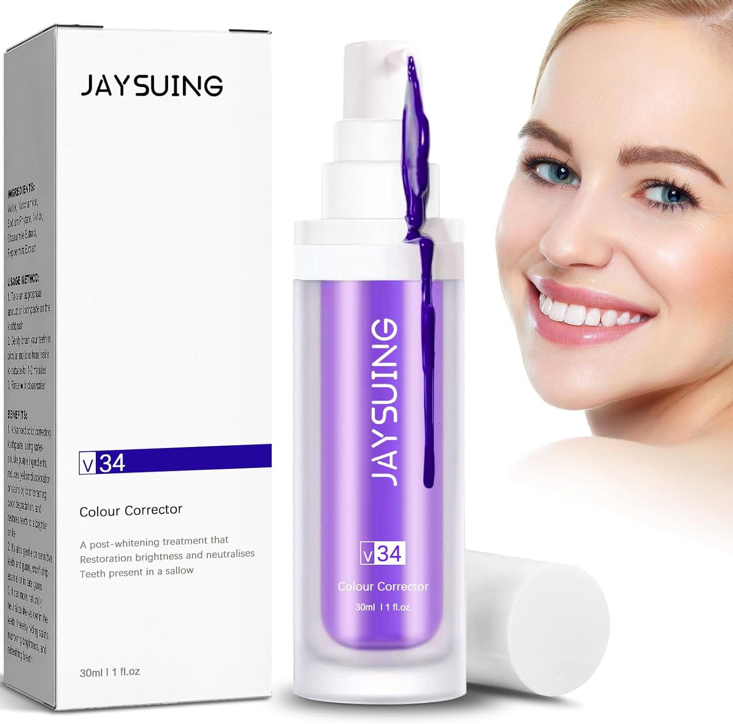 2 Blanqueadores Dental Morado: TUS DIENTES BLANCOS AL INSTANTE